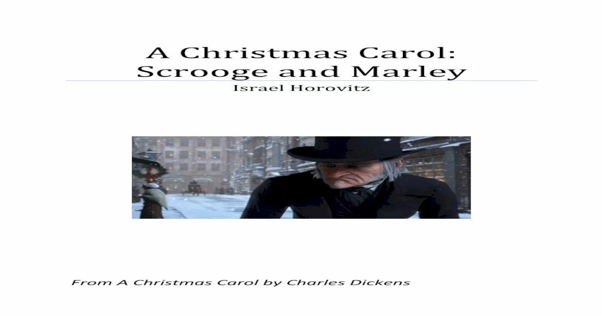 A Christmas Carol By Israel Horovitz 