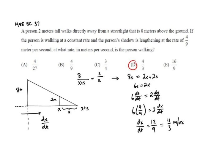 Ap calculus ab related rates frq